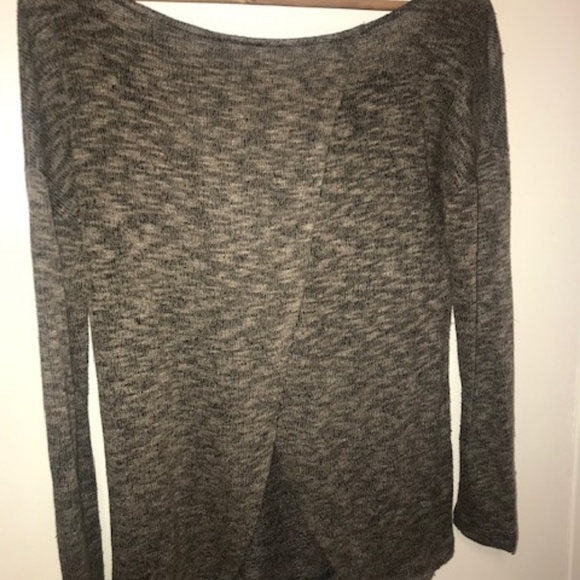 Women's off the shoulder open back knit sweater - Picture 1 of 1